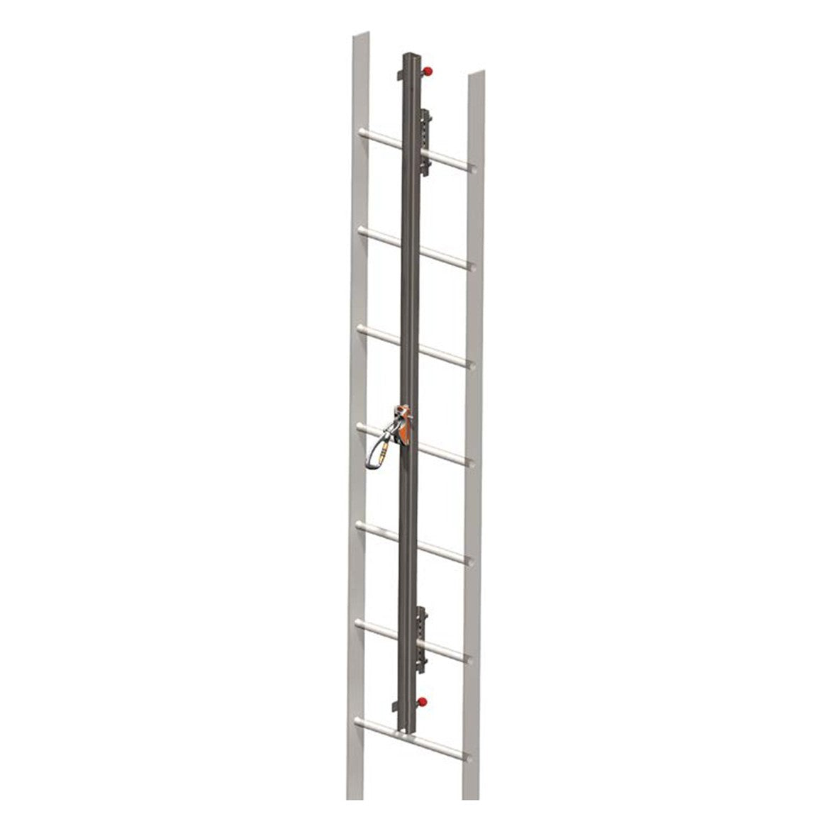 PIP GS0030 Miller® GlideLoc® Vertical Height Access Ladder System Kit, Stainless Steel, 30 Feet - view 2