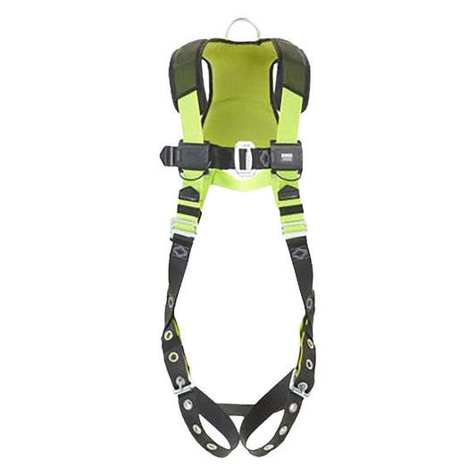 Miller H5IC22110 Industrial Comfort Full-Body Harness with 5 Points of Adjustment, Front & Back Steel D-Rings and Quick Connect Leg Buckles
