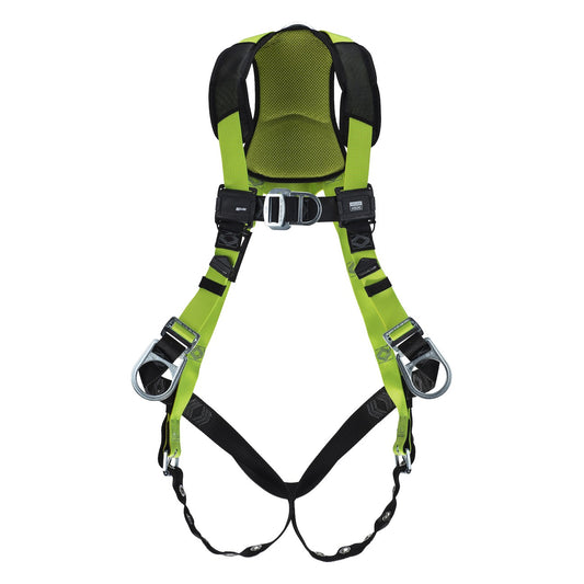 Miller H5IC31112 Industrial Comfort Full-Body Harness with 5 Points of Adjustment, Steel D-Rings, Tongue Buckles Leg, Front/Side & Back D-Rings