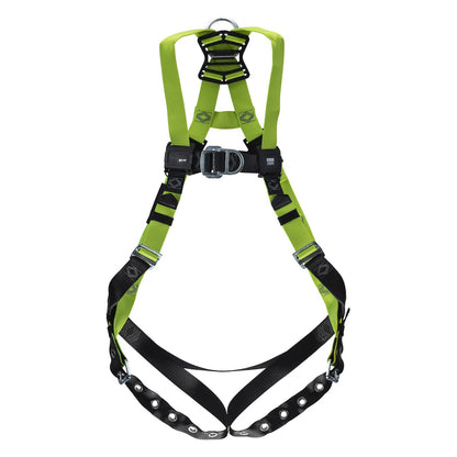 Miller H5IS31110 Industry Standard Full-Body Harness with 5 Points of Adjustment, Back/Front D-Rings, Mating Chest Buckles & Tongue Leg Buckles