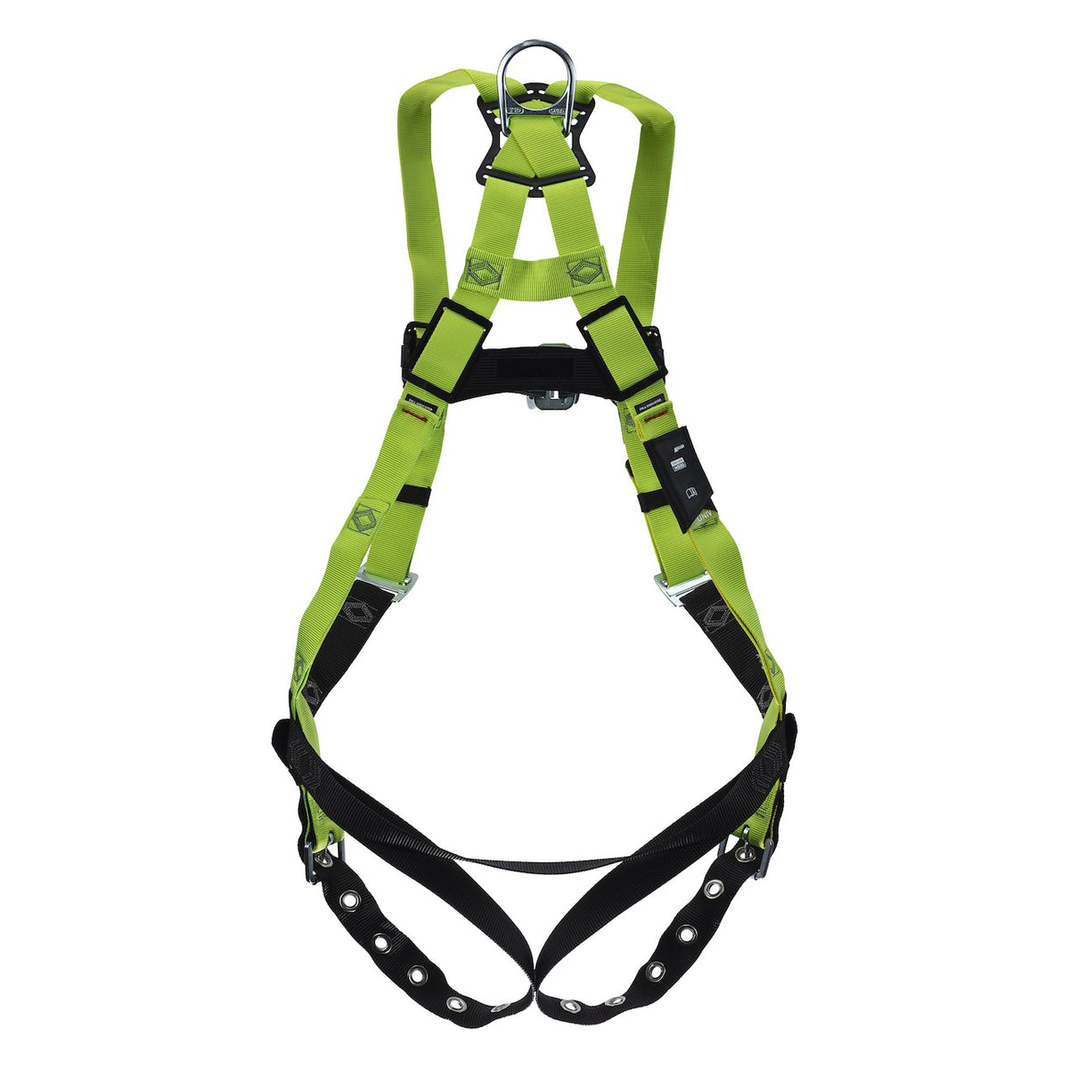 Miller H5IS31110 Industry Standard Full-Body Harness with 5 Points of Adjustment, Back/Front D-Rings, Mating Chest Buckles & Tongue Leg Buckles