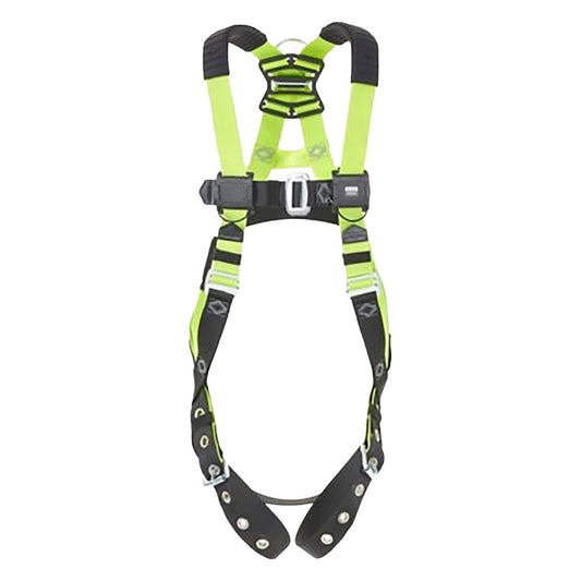 Miller H5ISP22100 Industry Standard Full-Body Harness with 5 Points of Adjustment, Steel D-Rings, Quick Connect Buckles Leg and Back D-Ring