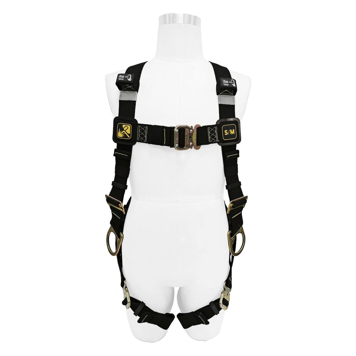 Miller H5WS1 Full-Body Welding Harness with 5 Points of Adjustment, Back and Side D-Rings and Quick-Connect Chest & Leg Buckles