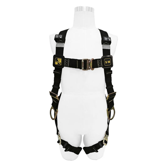 Miller H5WS1 Full-Body Welding Harness with 5 Points of Adjustment, Back and Side D-Rings and Quick-Connect Chest & Leg Buckles