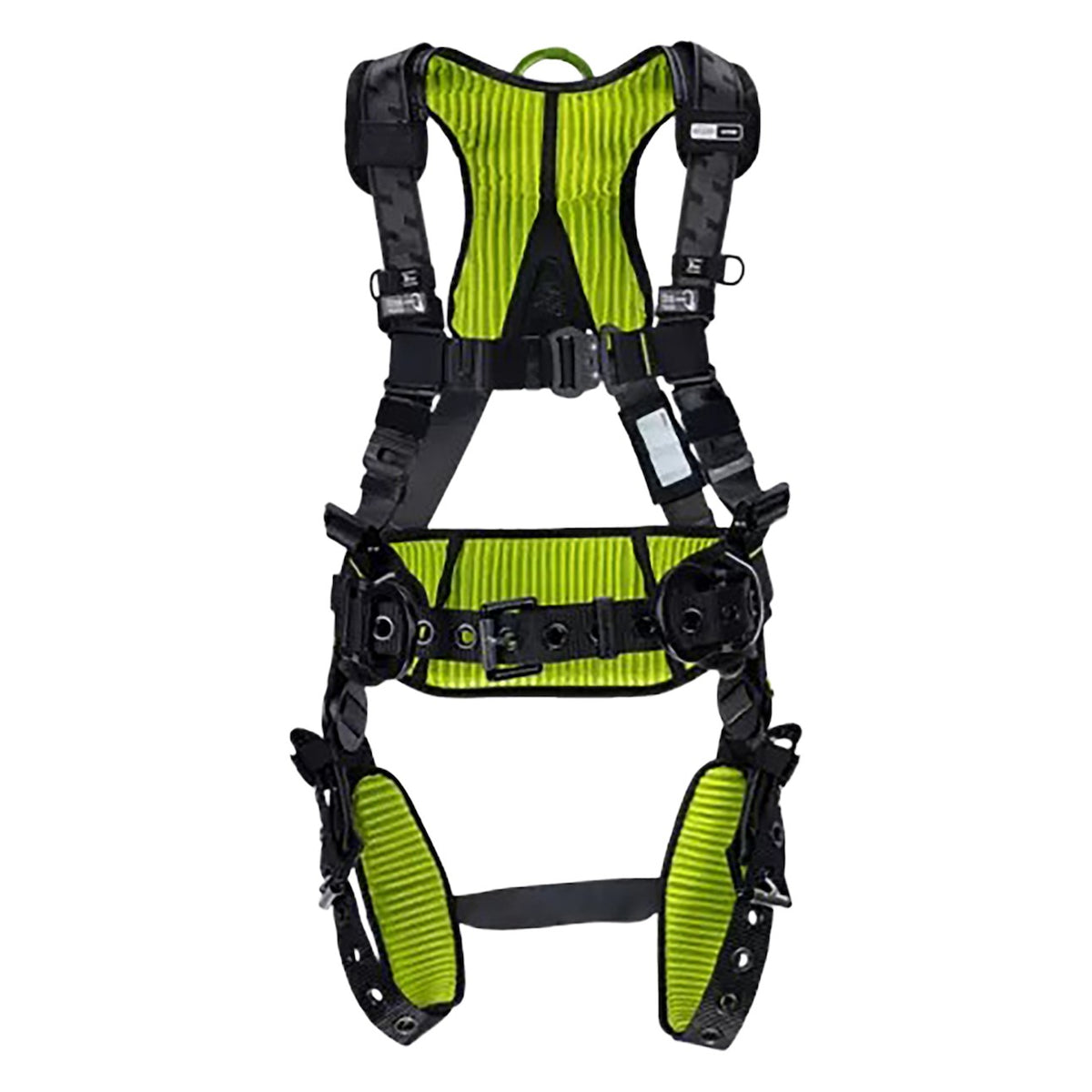 Miller H7CC2A Construction Comfort Full-Body Harness with Aluminum Hardware, 5 Points of Adjustment, Back & Side D-Rings, Belt, Quick-Connect Chest Buckle & Tongue Leg Buckles