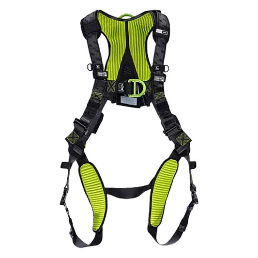 Miller H7IC2A Premium Full-Body Harness with Lightweight Aluminum Hardware, 5 Points of Adjustment, Back/Front D-Rings and Quick-Connect Chest & Leg Buckles
