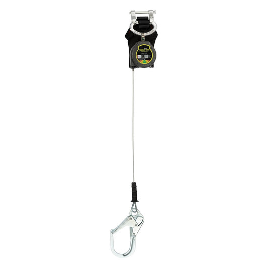 Miller MTL-LEP1-62 Single Cable Edge Personal Fall Limiter with Aluminum Harness One Pin Connector and Steel Locking Rebar Hook