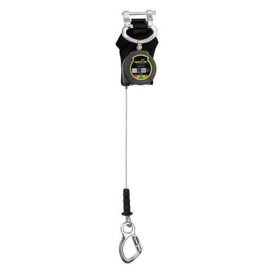 Miller MTL-LEP1-63 Single Cable Edge Personal Fall Limiter with Aluminum Harness One Pin Connector and Aluminum Captive Eye Carabiner