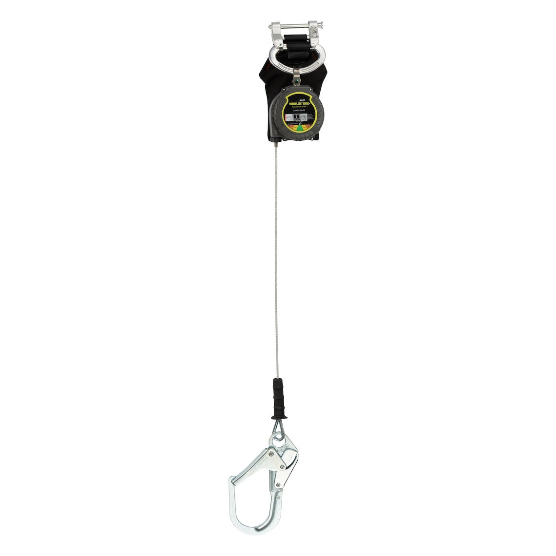 Miller MTL-LEP1-68 Single Cable Edge Personal Fall Limiter with Aluminum Harness One Pin Connector and Aluminum Locking Rebar Hook