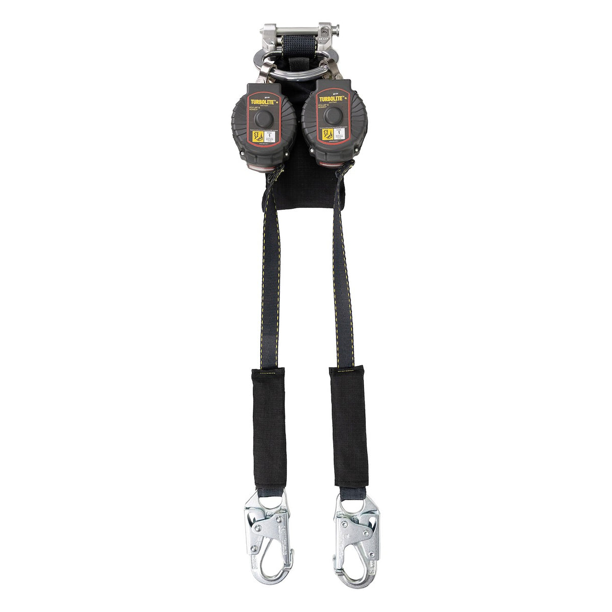 Miller MTL-OAF2-67/6FT Twin Arc Rated Personal Fall Limiter with Aluminum Locking Snap Hooks and Quick-Connect