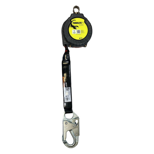 Miller MTL-OHS1-03/9FT Single Web Personal Fall Limiter with Steel Locking Snap Hook - No Unit Connector