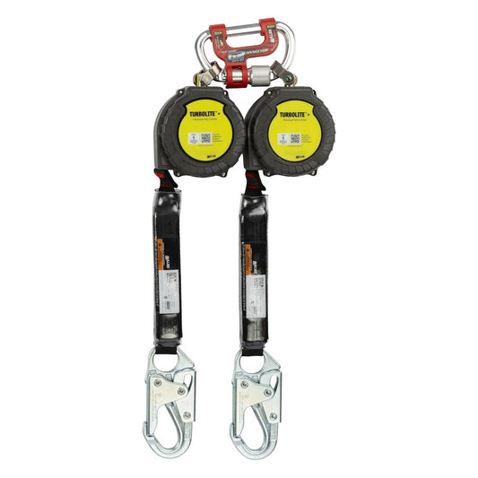 Miller MTL-OHS2-22/9FT Twin Personal Fall Limiter with G2 Twin Connector and Steel Locking Rebar Hook
