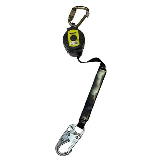 Miller MTL-OHW1-09/6FT Single Web Personal Fall Limiter with Steel D-Ring Swivel Hook and Steel Locking Snap Hook