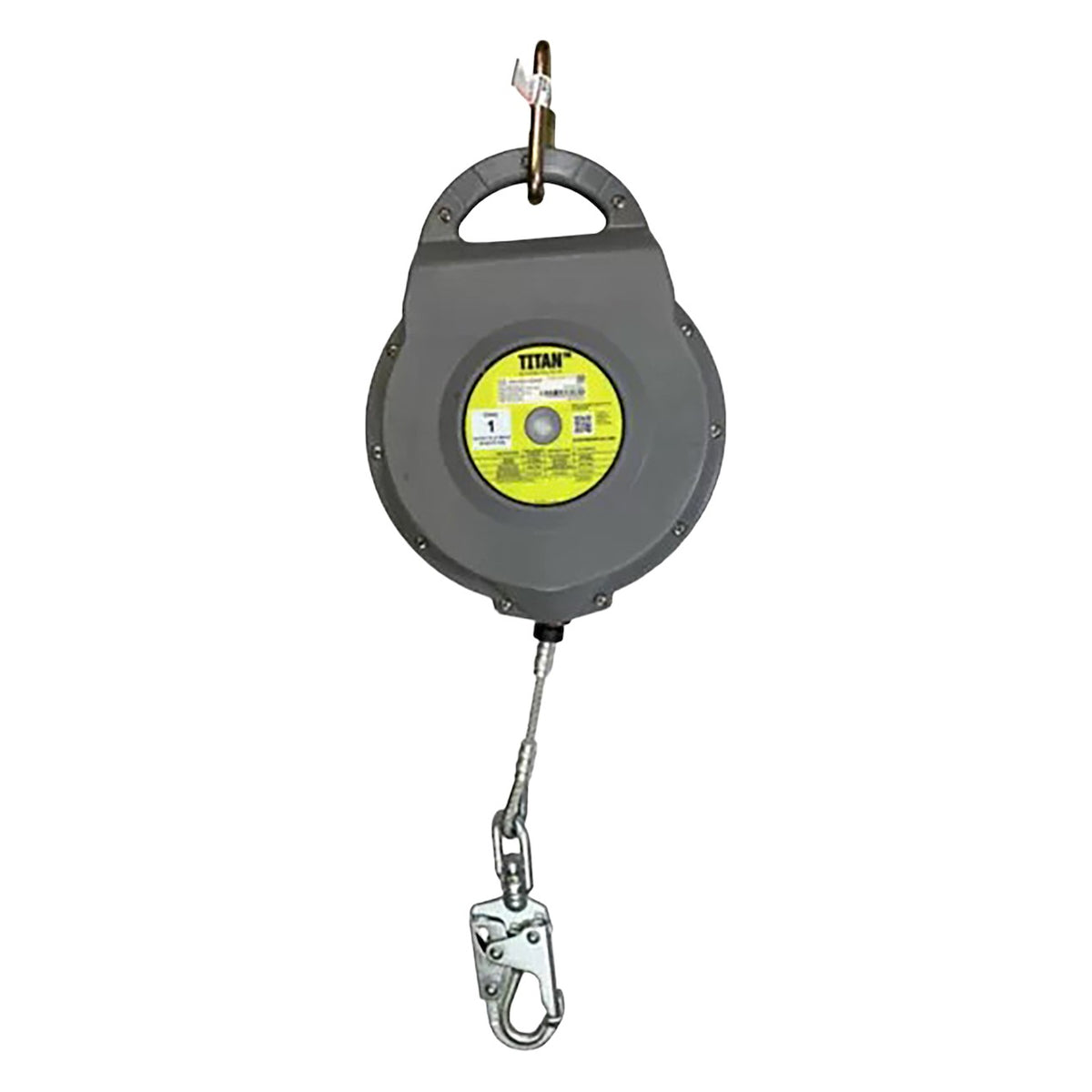 Miller MTS-OGC1-02 Self-Retracting Lifeline with Steel Carabiner and Steel Swivel Snap Hook