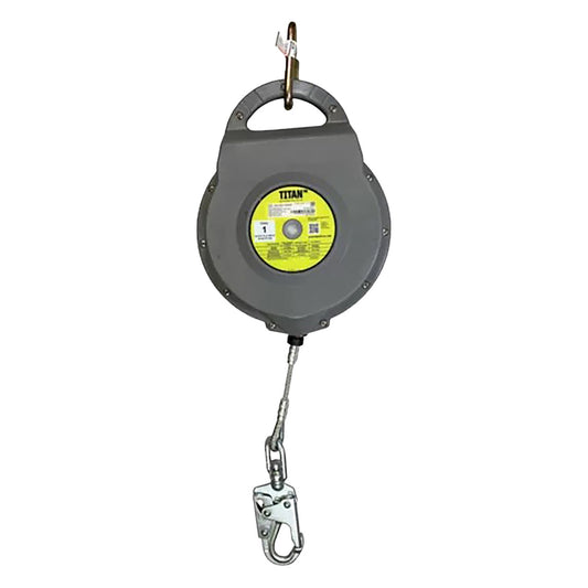 Miller MTS-OGC1-02 Self-Retracting Lifeline with Steel Carabiner and Steel Swivel Snap Hook