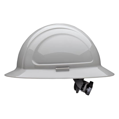 North N20R Type I, Full Brim Hard Hat with HDPE Shell, 4-Point Textile Suspension and Wheel Ratchet Adjustment