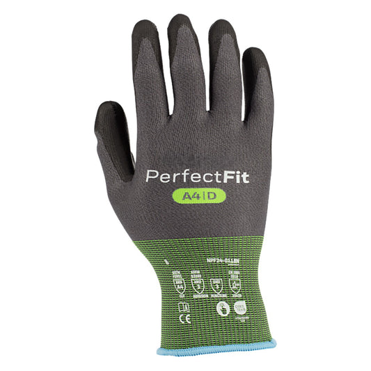 G-Tek NPF24-0118N-V Seamless Knit A4 Engineered Yarn Glove with Polyurethane Coated Grip on Palm & Fingers - Touchscreen - Vend-Ready