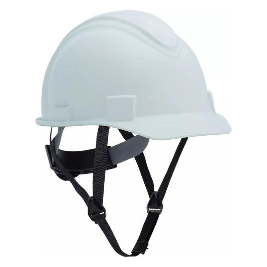 North NSB200 Short Brim, Type I Non-Vented, Hard Hat with HDPE Shell, 4-Point Textile Suspension, Wheel Ratchet Adjustment, NSB200CS Chin Strap Not Included