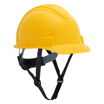 North NSB210 Short Brim, Type I Vented, Hard Hat with HDPE Shell, 4-Point Textile Suspension, Wheel Ratchet Adjustment, NSB200CS Chin Strap Not Included