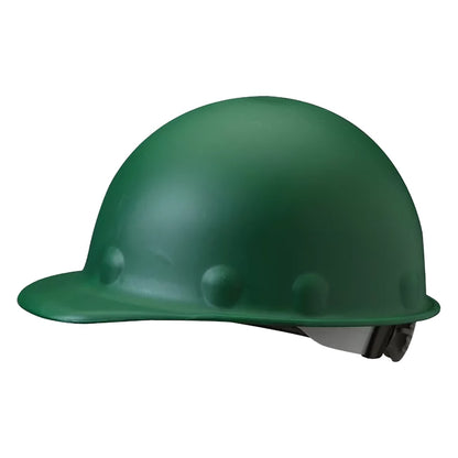 Fibre-Metal P2ARW Type I, Non-Vented, Cap-Style Smooth Dome Hard Hat with Heat Resistant Fiberglass Shell, 8-Point SuperEight™ Suspension and Wheel Ratchet Adjustment