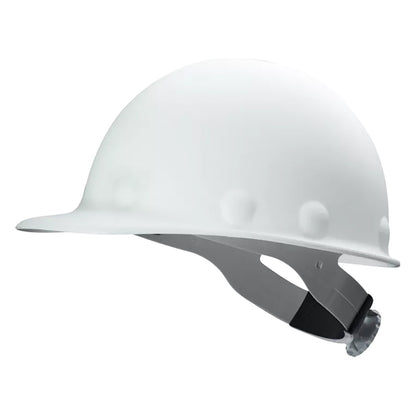 Fibre-Metal P2HNRW Type I, Non-Vented, Cap-Style Smooth Dome Hard Hat with High Heat Resistant Proprietary Fiberglass Shell, 8-Point SuperEight™ Suspension and Wheel Ratchet Adjustment