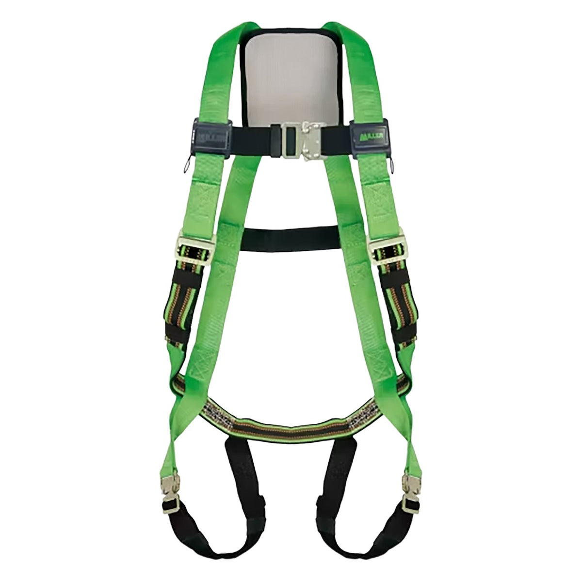 Miller P950QC Full-Body Harness with Steel Hardware, DuraFlex™ Stretch Webbing, Back D-Ring and Quick-Connect Chest & Leg Strap Buckles