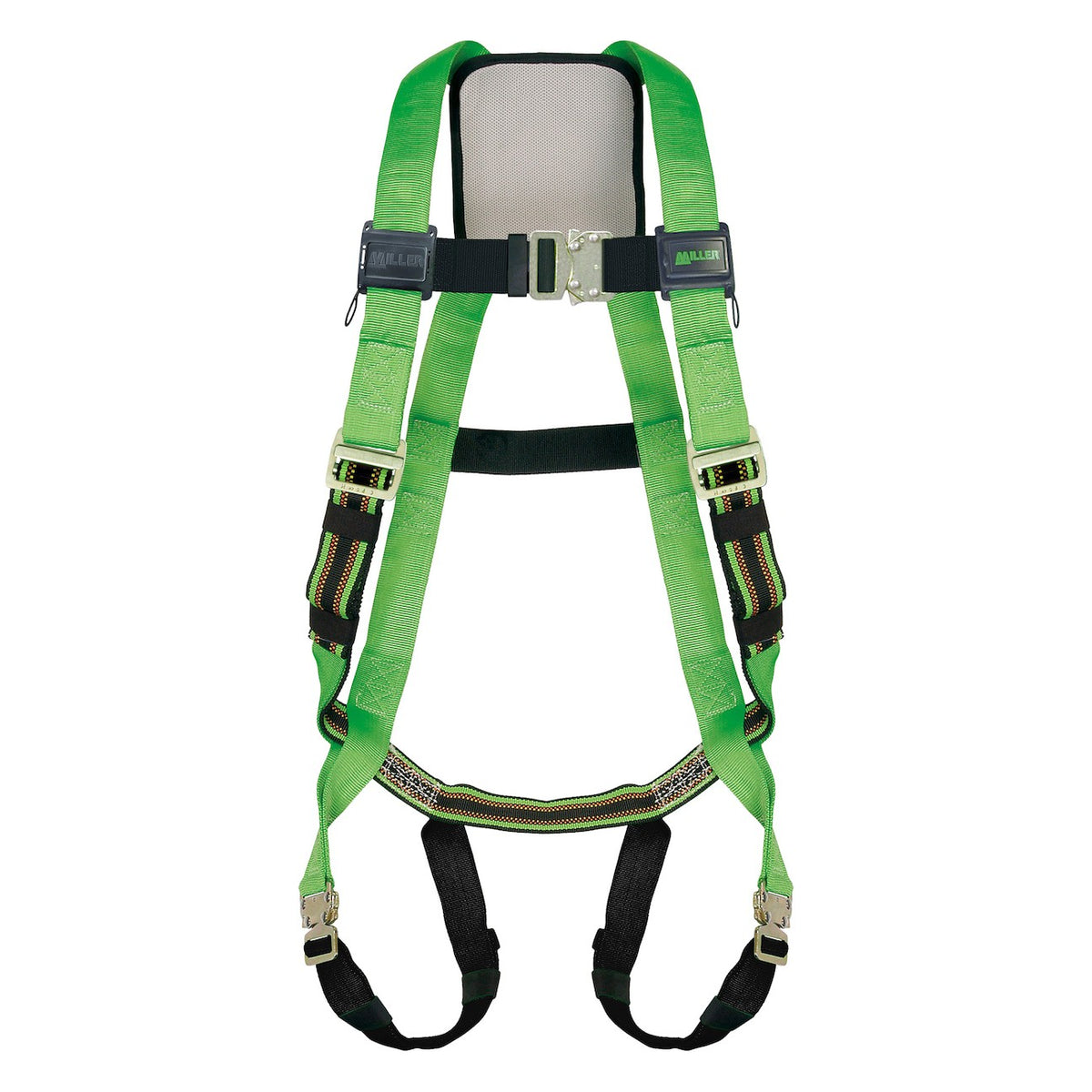 Miller P950QC Full-Body Harness with Steel Hardware, DuraFlex™ Stretch Webbing, Back D-Ring and Quick-Connect Chest & Leg Strap Buckles