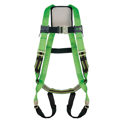 Miller P950QC Full-Body Harness with Steel Hardware, DuraFlex™ Stretch Webbing, Back D-Ring and Quick-Connect Chest & Leg Strap Buckles