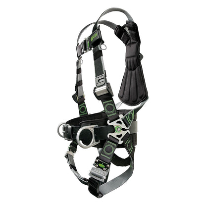 Miller RDT-QC-BDP Premium Full-Body Harness with DualTech™ Webbing, 5 Points of Adjustment, Back/Side D-Rings, Removable Belt and Quick-Connect Chest & Leg Buckles