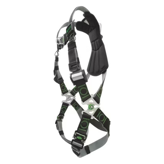 Miller RKN-TB Welder's Premium Full-Body Harness with Kevlar®/Nomex® DualTech™ with 5 Points of Adjustment, Back D-Ring and Quick-Connect Chest & Tongue Buckle Leg Straps