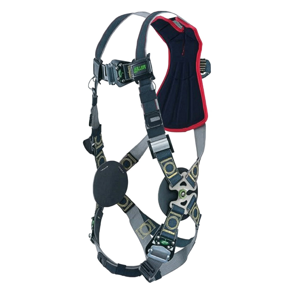 Miller RKNAR-QC Arc-Rated Premium Full-Body Harness with Kevlar®/Nomex® DualTech™ Webbing, 5 Points of Adjustment, Back D-Ring, Sub-Pelvic Strap and Quick-Connect Chest & Leg Buckles