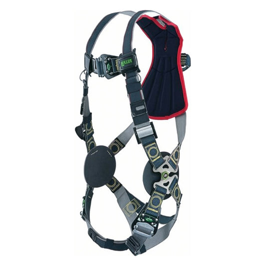 Miller RKNARRL-QC Arc-Rated Premium Full-Body Harness with Kevlar®/Nomex® DualTech™ Webbing, 5 Points of Adjustment, Back D-Ring, Rescue Loops, Sub-Pelvic Strap and Quick-Connect Chest & Leg Buckles