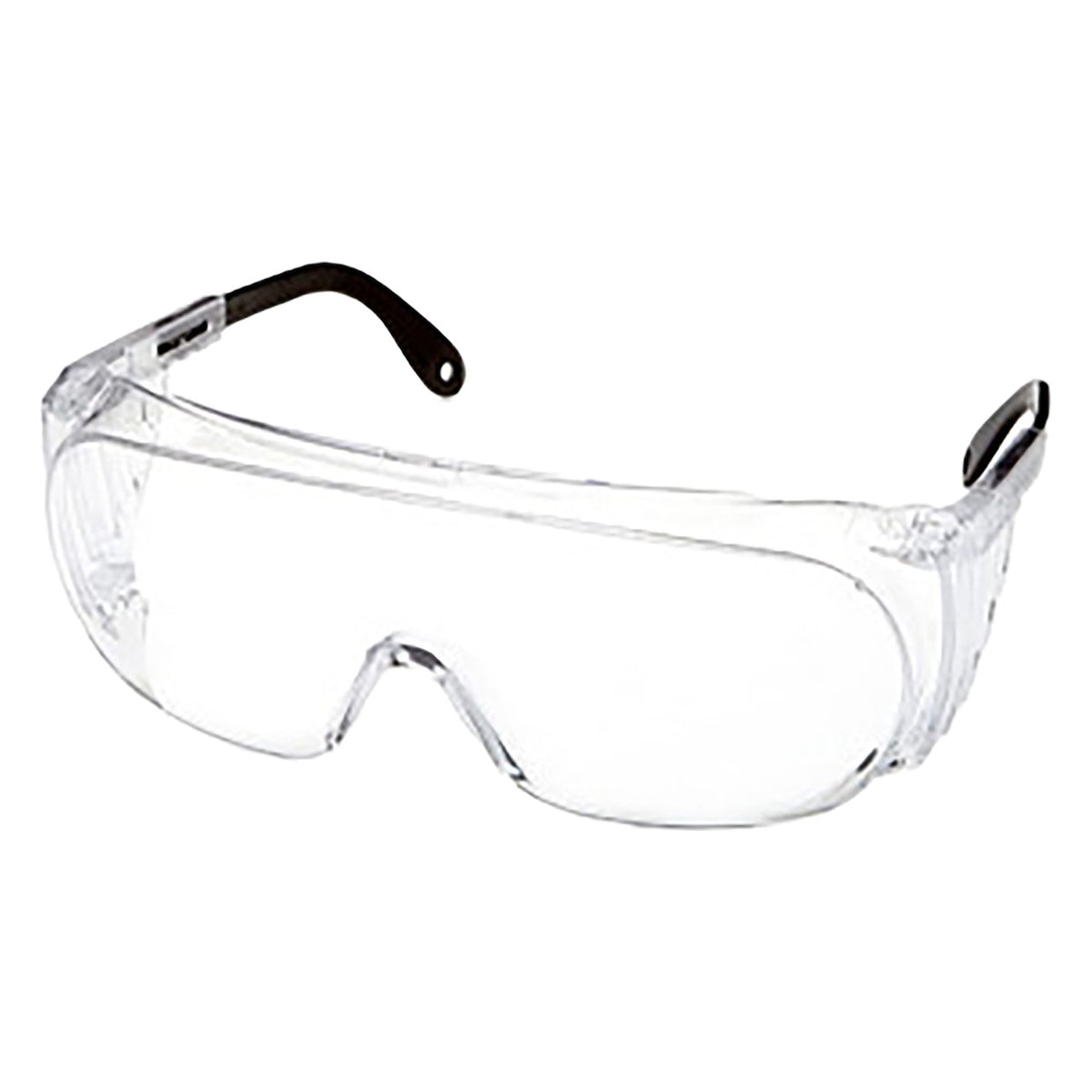 Uvex S0300 OTG Rimless Safety Glasses with Clear Temple and Clear Lens and Anti-Scratch Coating.