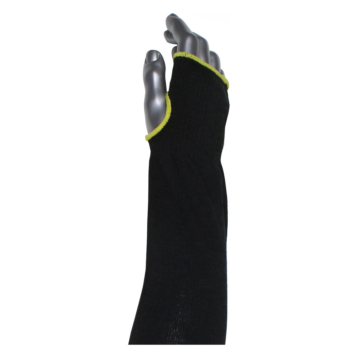 Kut Gard S10ATAFR/5BK-ES6-T Single-Ply ATA® / Modacrylic Blended Sleeve with Thumb Hole