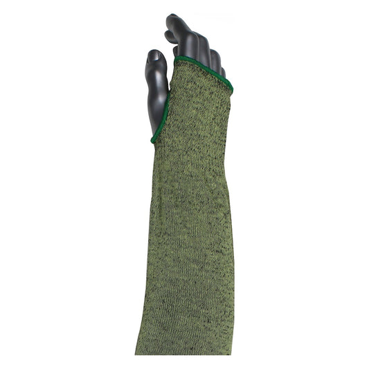 Kut Gard S10ATAFR/5HA-EW-ES6T Single-Ply ATA® Hide-Away™ FR / Modacrylic Blended Sleeve with Thumb Hole - Wide Width