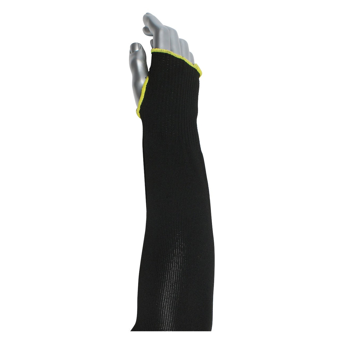 Kut Gard S10HTP/2BK-ES6-T Single-Ply ATA® / High Tenacity Polyester Blended Sleeve with Thumb Hole