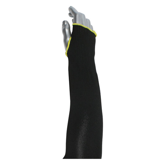 Kut Gard S10HTP/2BK-ES6-T Single-Ply ATA® / High Tenacity Polyester Blended Sleeve with Thumb Hole