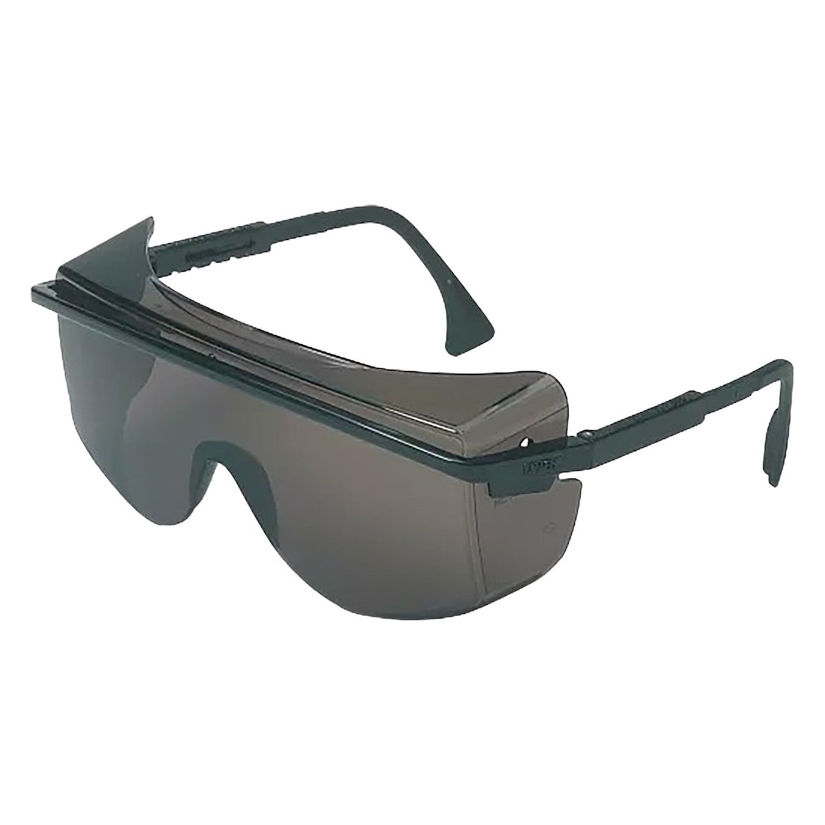 Uvex S2504 OTG Rimless Safety Glasses with Black Temple and Gray Lens with Anti-Scratch Hardcoat