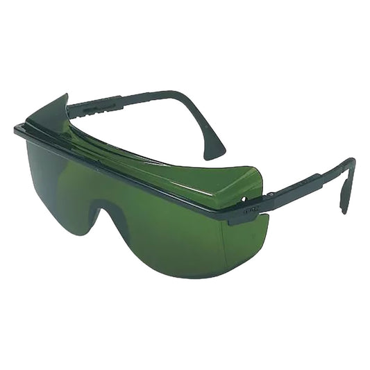 Uvex S2508 OTG Rimless Safety Glasses with Black Temple and IR Filter Shade 3.0 Lens with Anti-Scratch Hard Coating