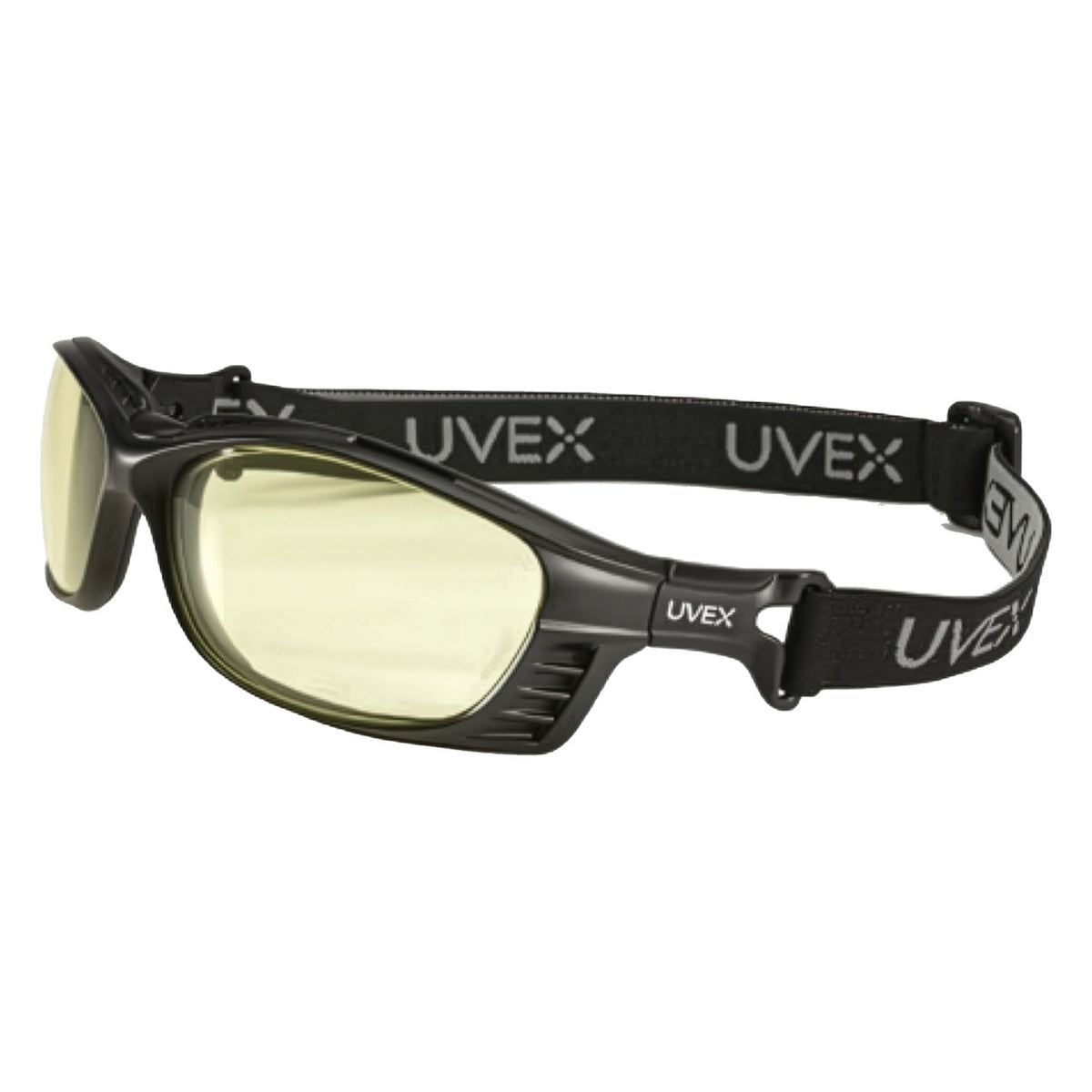 Uvex S2609HS Full Frame Safety Glasses with Black Frame and SCT Low-IR Lens with Hydroshield® Anti-Fog Coating