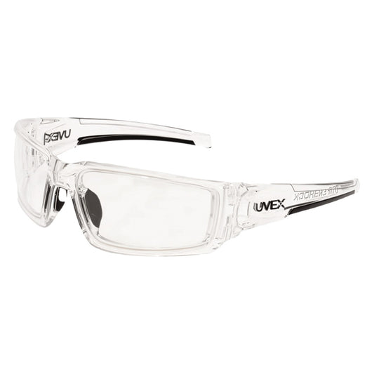 Uvex S2970HS Full Frame Safety Glasses with Clear Ice Frame, Clear Lens with Hydroshield® Anti-Fog Coating