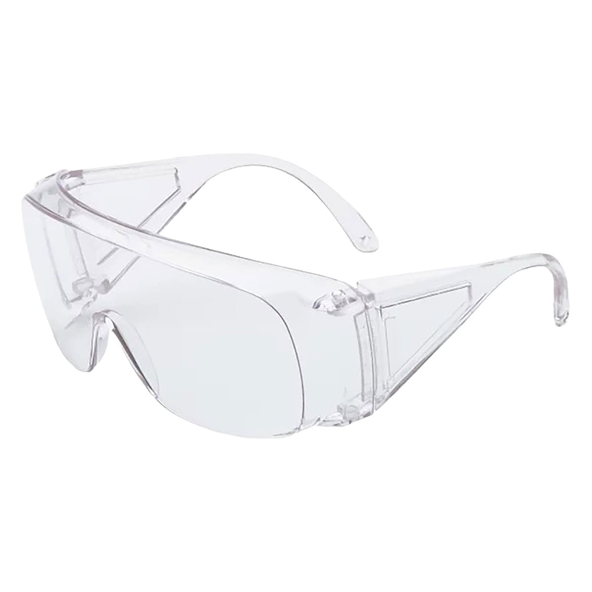 Uvex S300CS OTG Rimless Safety Glasses with Black Temple, Clear Lens Uncoated, Bulk-Packed