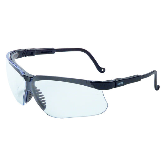 Uvex S3200HS Semi-Rimless Safety Glasses with Black Frame, Clear Lens and Hydroshield® Anti-Fog Coating