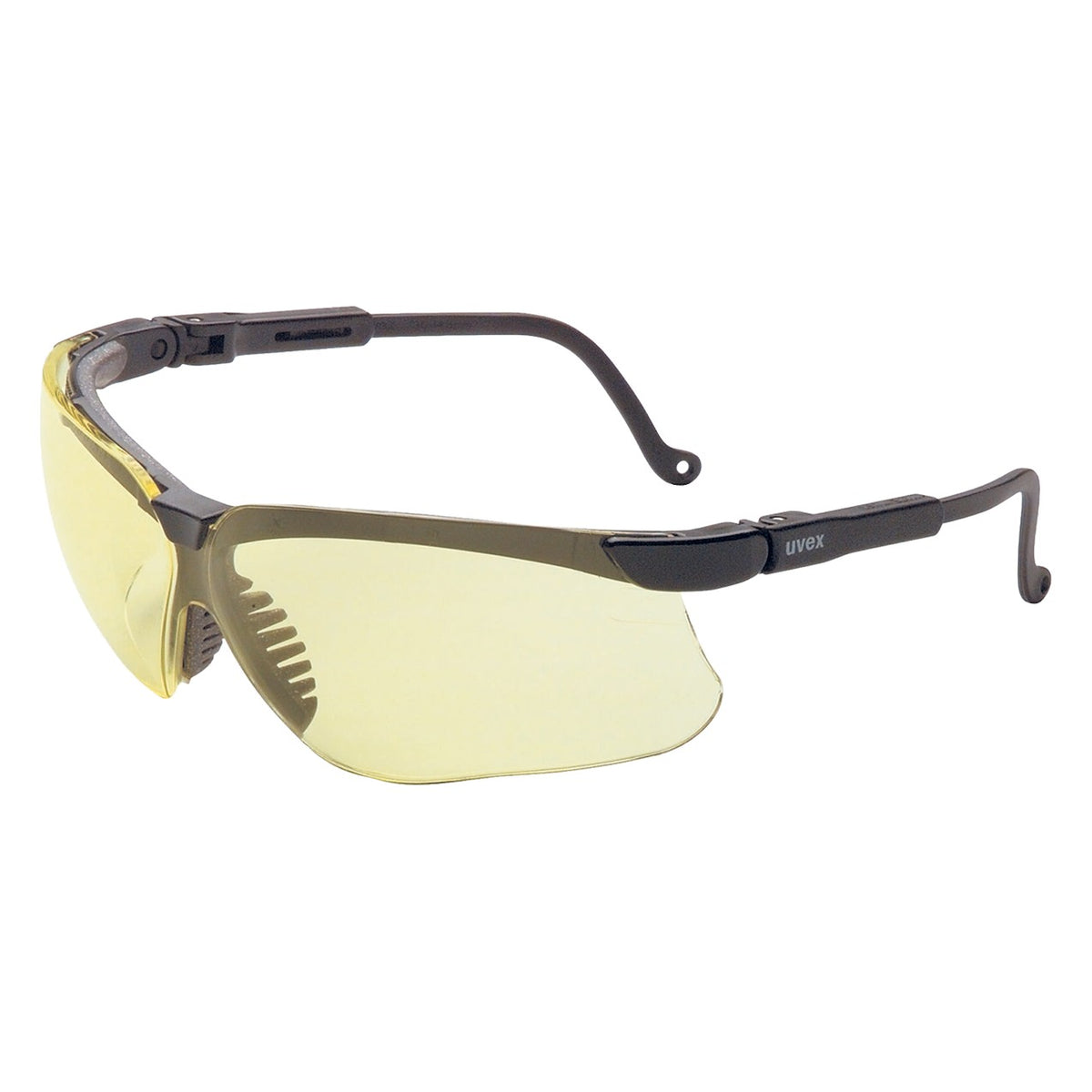 Uvex S3202HS Semi-Rimless Safety Glasses with Black Frame, Amber Lens and Hydroshield® Anti-Fog Coating