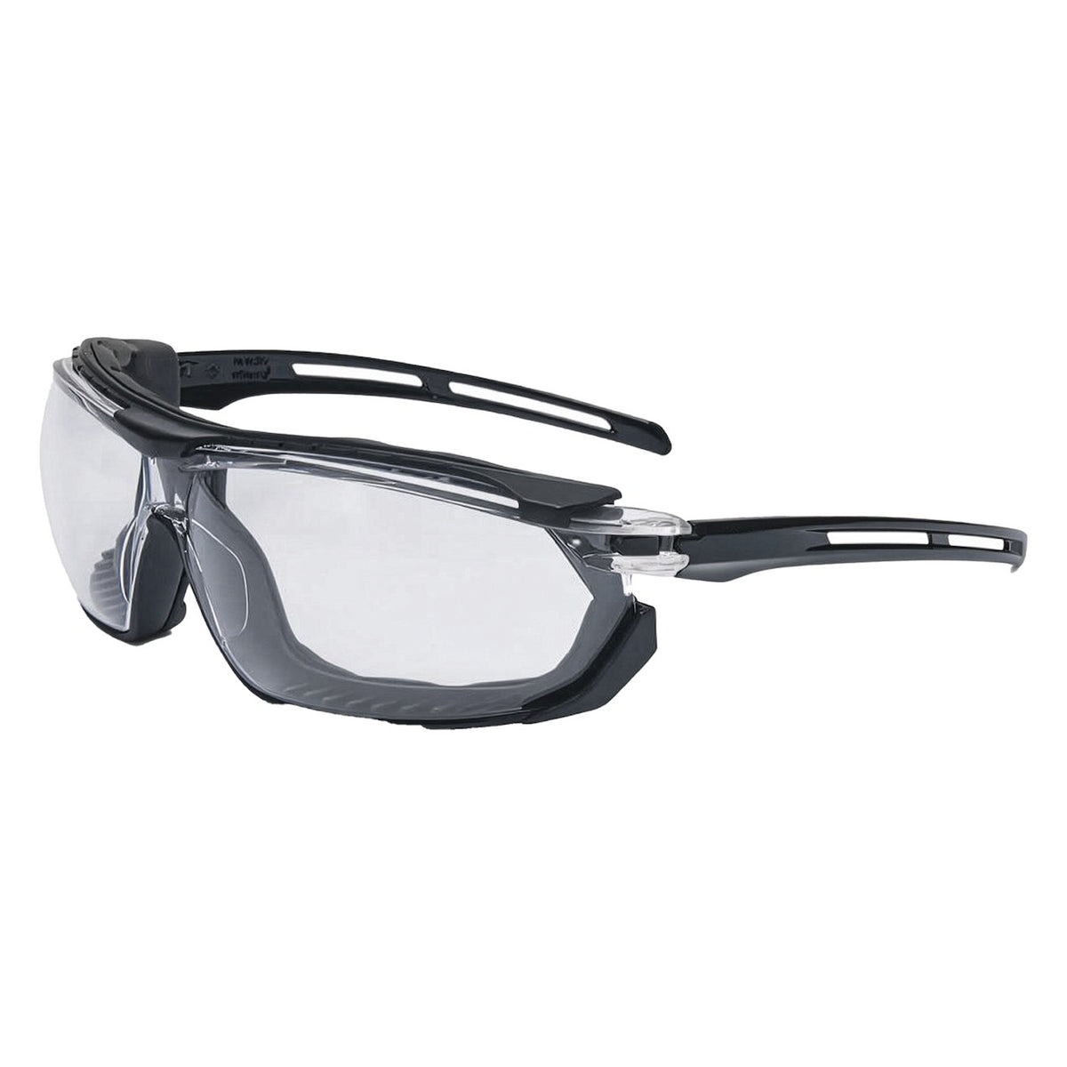 Uvex S4040PLUS Rimless Safety Glasses with Foam Padding, Clear Lens and Anti-Fog Coating