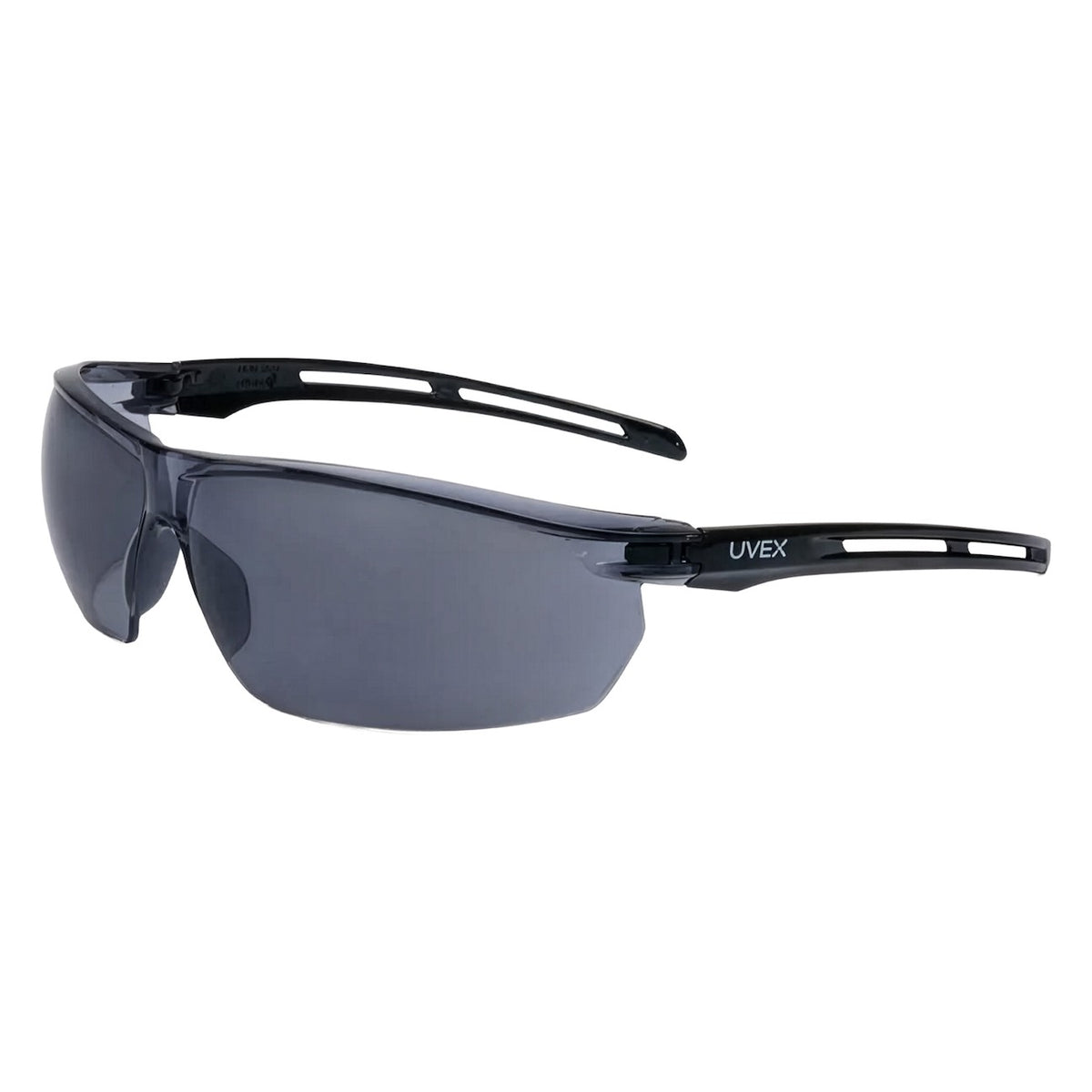 Uvex S4041 Rimless Safety Glasses with Foam Padding, Gray Lens and Anti-Fog Coating