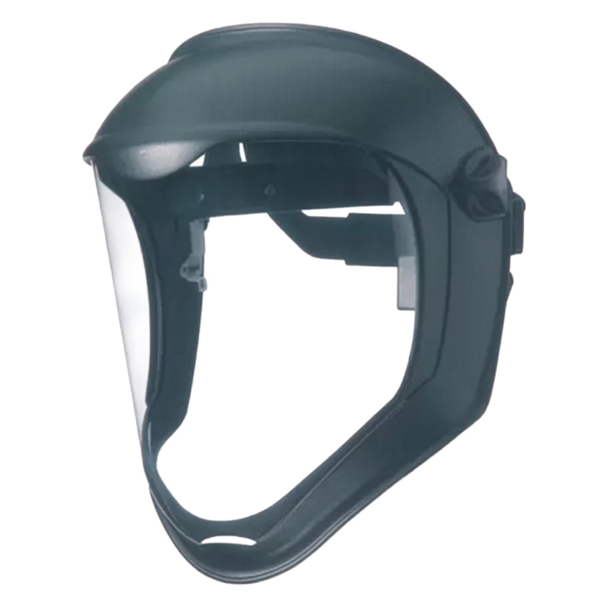 Uvex S8500 Polycarbonate Faceshield System with Matte Black Headgear and Uncoated Clear Lens