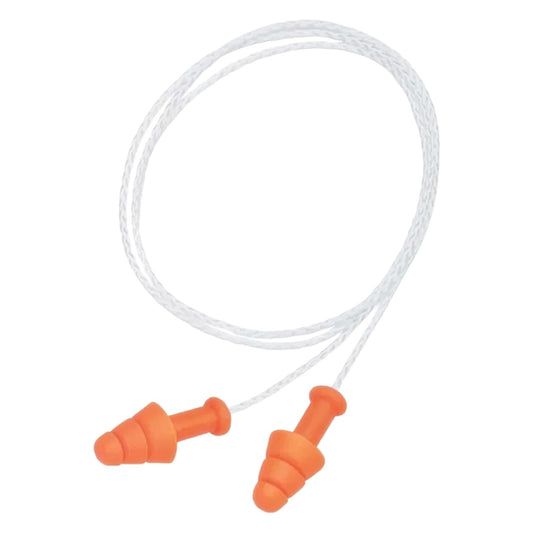 Howard Leight SMF-30W-P Tapered Reusable TPE Corded Ear Plugs - NRR 25