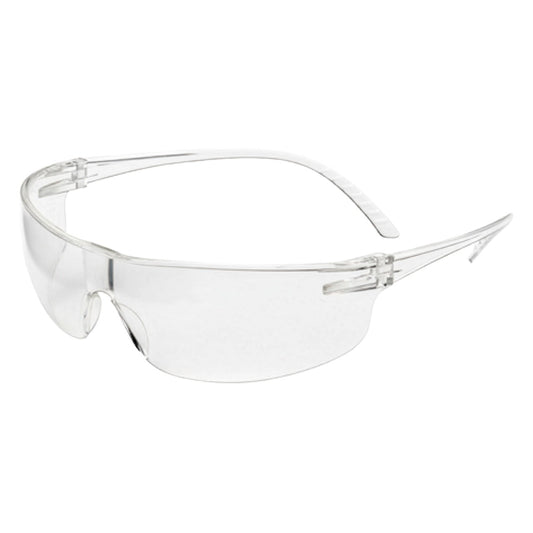 Uvex SVP201 Rimless Safety Glasses with Clear Frame, Clear Lens with Anti-Fog Coating