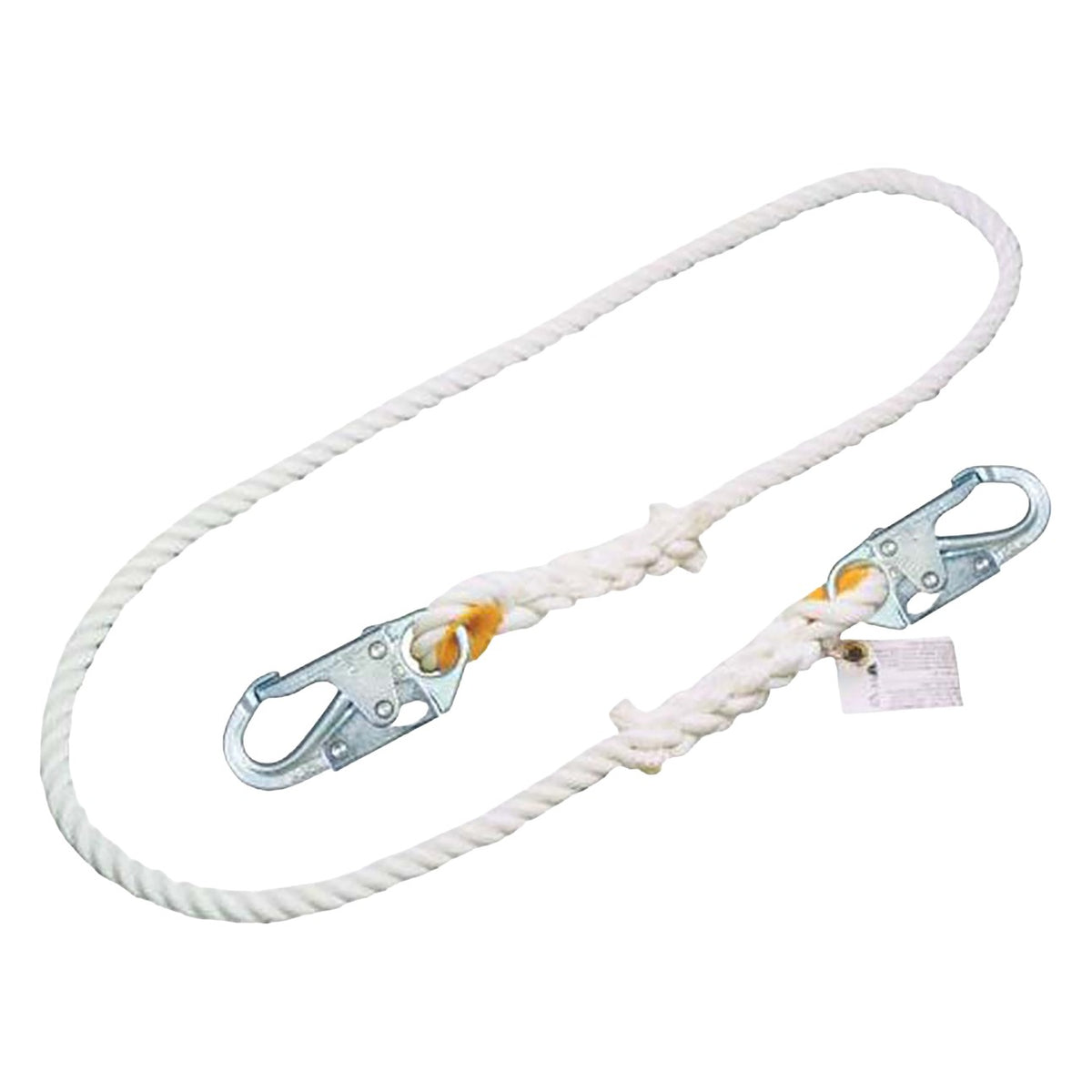 Miller T9112W-Z7/6FTAF Positioning and Restraint Web Lanyard with Steel Locking Snap Hook & Steel Locking Rebar Hook